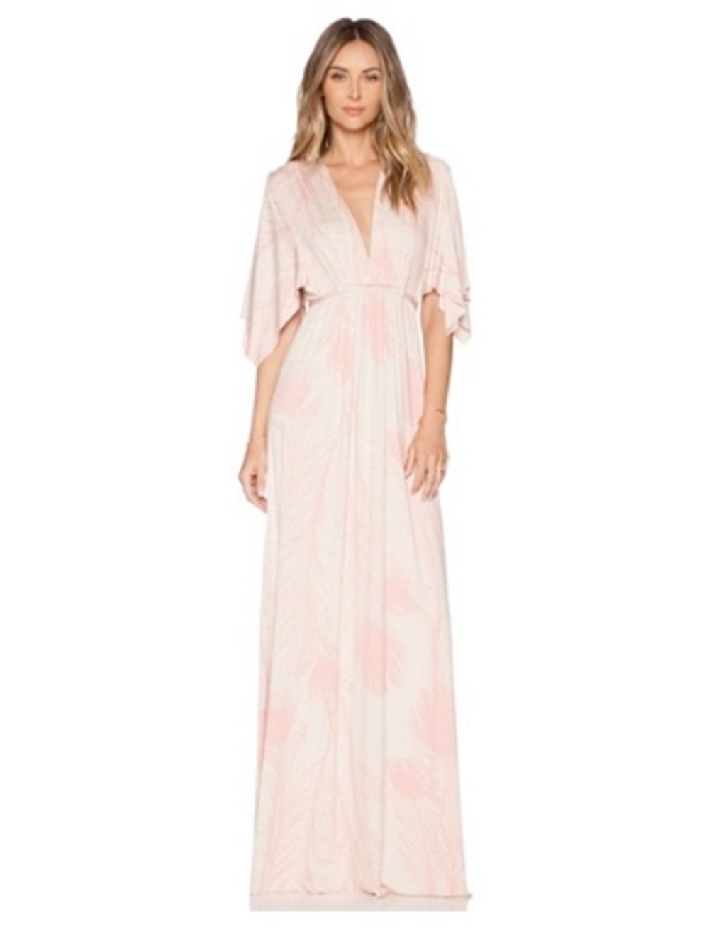 Rachel pally pink feather caftan dress - Picture 8 of 8